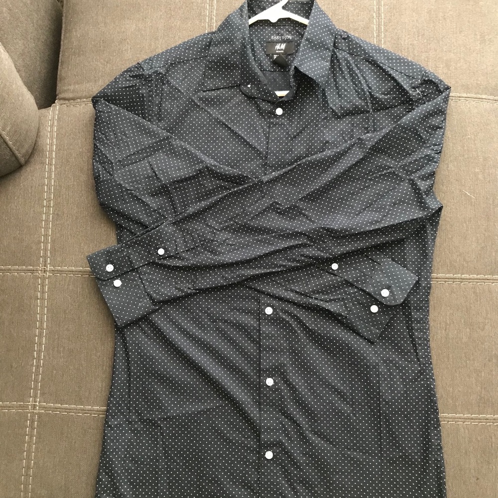 Men’s H&M Black, White Polka Dot (Size S)